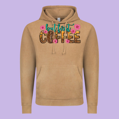 Vintage Hoodie but first coffee