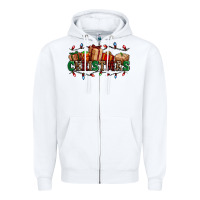 Western Christmas Gifts Zipper Hoodie | Teevron