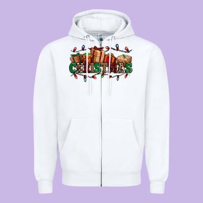 Western Christmas Gifts Zipper Hoodie Designed By Adodesignshop