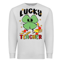 Dove Grey lucky teacher Premium Sweatshirt - MaliasSmallBusiness