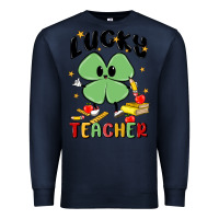 Navy lucky teacher Premium Sweatshirt - MaliasSmallBusiness