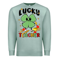 Seafoam lucky teacher Premium Sweatshirt - MaliasSmallBusiness