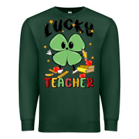 Sports Green lucky teacher Premium Sweatshirt - MaliasSmallBusiness