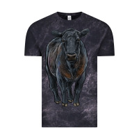 Cloud Black black angus cattle Vintage Tee - RanaPortraitStore