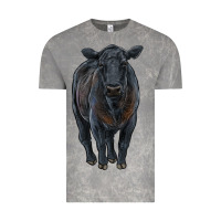 Cloud Rock black angus cattle Vintage Tee - RanaPortraitStore