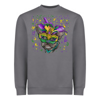 Storm Mardi gras mask french bulldog Heavyweight Sweatshirt - RanaPortraitStore