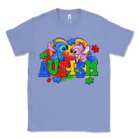 Colony Blue autism stitch with lilo Classic Tee - AdoDesignShop