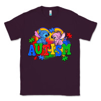 Plum autism stitch with lilo Classic Tee - AdoDesignShop