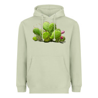 Matcha desert prickly pear cactus Heavyweight Hoodie - LillyAllenDesigns