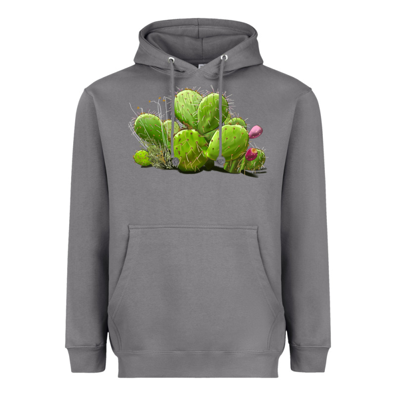 Desert Prickly Pear Cactus Heavyweight Hoodie by LillyAllenDesigns | Teevron