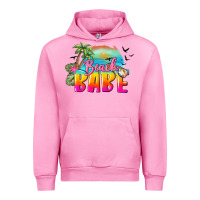 Fuchsia Pink beach babe Urban Hoodie - BarkalooDesign