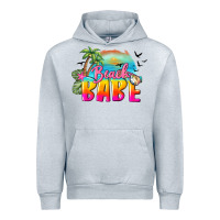 Heather Grey beach babe Urban Hoodie - BarkalooDesign