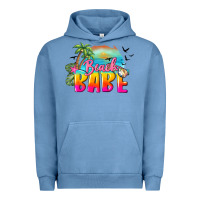 Pigment Pebble Blue beach babe Urban Hoodie - BarkalooDesign