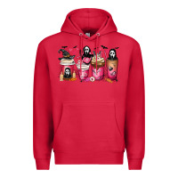 Cardinal Scream Coffee Cups Premium Hoodie - MaliasSmallBusiness