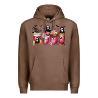 Chestnut Scream Coffee Cups Premium Hoodie - MaliasSmallBusiness