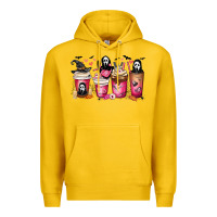 Lemon Scream Coffee Cups Premium Hoodie - MaliasSmallBusiness