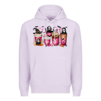 Lilac Scream Coffee Cups Premium Hoodie - MaliasSmallBusiness
