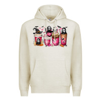 Oatmeal Heather Scream Coffee Cups Premium Hoodie - MaliasSmallBusiness