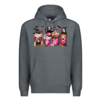 Rock Scream Coffee Cups Premium Hoodie - MaliasSmallBusiness