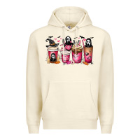 Sandshell Scream Coffee Cups Premium Hoodie - MaliasSmallBusiness