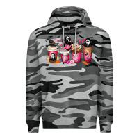 Slate Camo Scream Coffee Cups Premium Hoodie - MaliasSmallBusiness