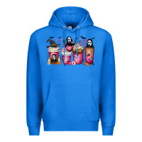 True Royal Scream Coffee Cups Premium Hoodie - MaliasSmallBusiness
