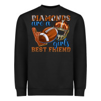 Black diamonds are a girls best friend football Heavyweight Sweatshirt - texasbilliewilder