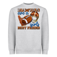 Diamonds Are A Girls Best Friend Football Heavyweight Sweatshirt | Teevron