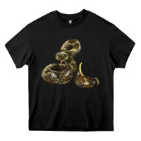 Black Rattlesnake Heavy Core Tee - LillyAllenDesigns
