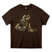 Chocolate Brown Rattlesnake Heavy Core Tee - LillyAllenDesigns