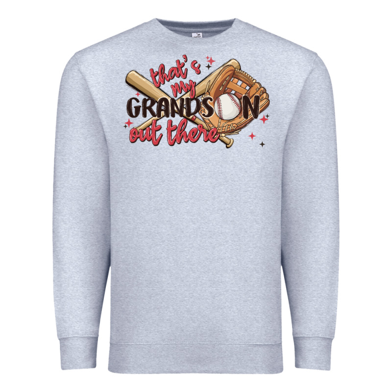 That's My Grandson Out There Premium Sweatshirt by MaliasSmallBusiness | Teevron