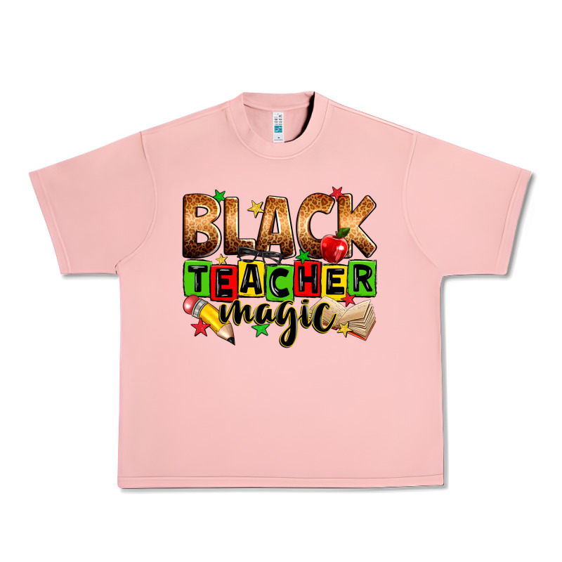 Black Teacher Magic Urban Heavy Tee by Zillion Design Studio | Teevron