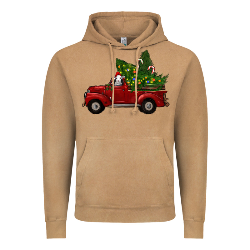 Christmas Farm Truck With Baby Sheep Vintage Hoodie by RanaPortraitStore | Teevron