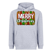 Heather Grey merry christmas brushstroke Heavyweight Hoodie - Jasminsmagicworld