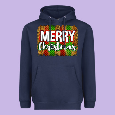 Merry Christmas Brushstroke Heavyweight Hoodie Designed By Jasminsmagicworld