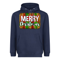 Navy merry christmas brushstroke Heavyweight Hoodie - Jasminsmagicworld