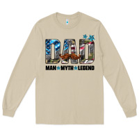 Mushroom dad man myth legend Long Sleeve Tee - HRA Design Shop