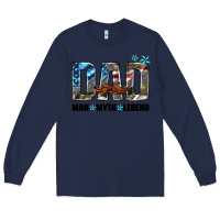 Navy dad man myth legend Long Sleeve Tee - HRA Design Shop