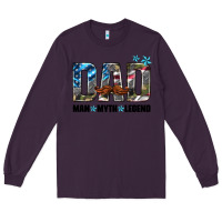 Plum dad man myth legend Long Sleeve Tee - HRA Design Shop