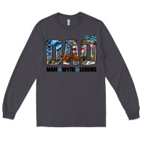Smoke dad man myth legend Long Sleeve Tee - HRA Design Shop