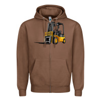 Chestnut forklift Zipper Hoodie - Artiststas