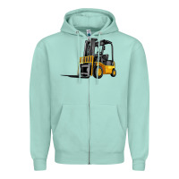 Seafoam forklift Zipper Hoodie - Artiststas