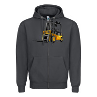 Smoke forklift Zipper Hoodie - Artiststas