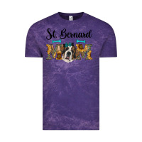 Cloud Purple western st. bernard mom Vintage Tee - RanaPortraitStore