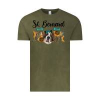 Vintage Olive western st. bernard mom Vintage Tee - RanaPortraitStore