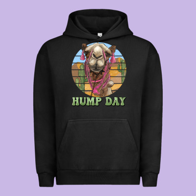 Hump Day Camel Urban Hoodie Designed By Barkaloodesign