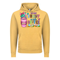 Vintage Mustard some bunny needs coffee with gnomes Vintage Hoodie - Zillion Design Studio