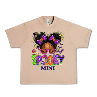 Burro Spooky Mini Halloween Messy Bun Urban Heavy Tee - texasbilliewilder