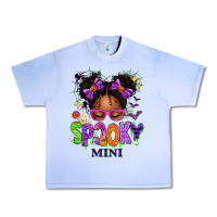 Grape Ice Spooky Mini Halloween Messy Bun Urban Heavy Tee - texasbilliewilder