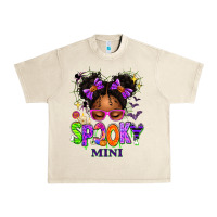 Spooky Mini Halloween Messy Bun Urban Heavy Tee | Teevron